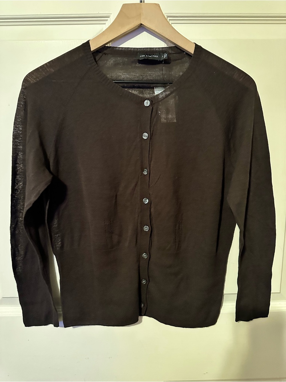 The Limited | Sweater | Vintage The Limited Button-Front Cardigan | Dark Brown